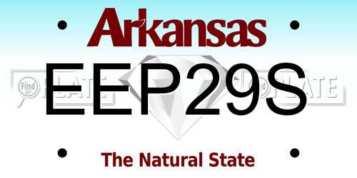 EEP29S Arkansas License Plate