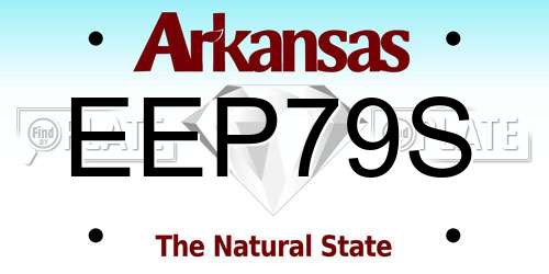 EEP79S Arkansas License Plate