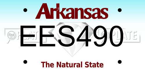 EES490 Arkansas License Plate
