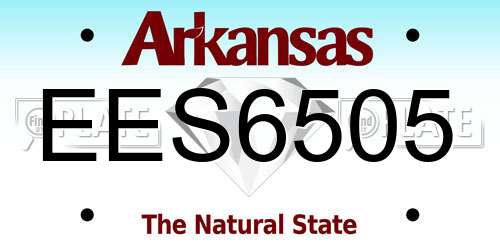EES6505 Arkansas License Plate