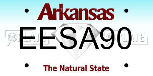 EESA90 Arkansas License Plate