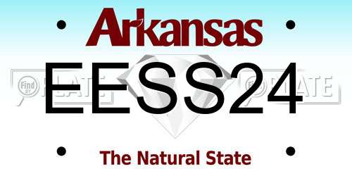 EESS24 Arkansas License Plate