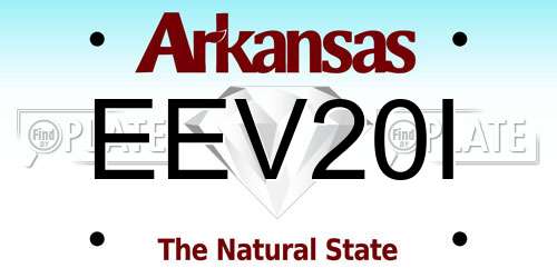 EEV20I Arkansas License Plate