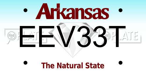 EEV33T Arkansas License Plate