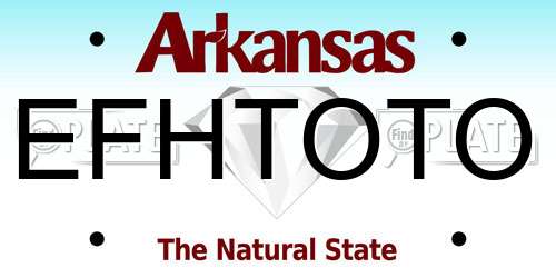 EFHTOTO Arkansas License Plate