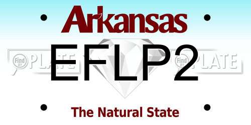 EFLP2 Arkansas License Plate