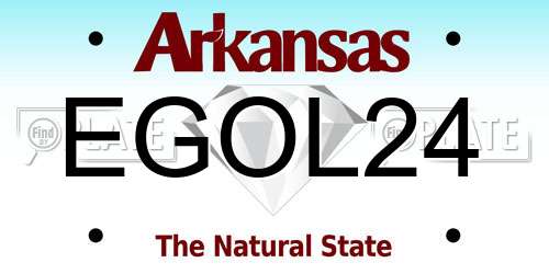 EGOL24 Arkansas License Plate