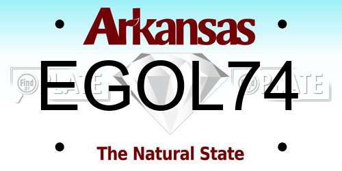 EGOL74 Arkansas License Plate
