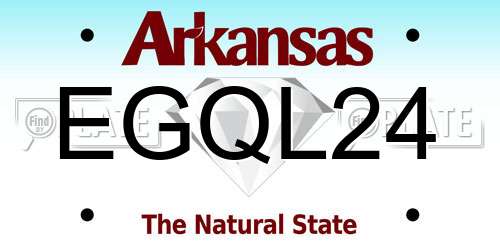 EGQL24 Arkansas License Plate