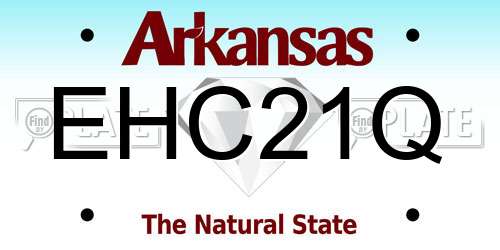 EHC21Q Arkansas License Plate