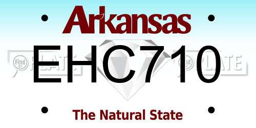 EHC710 Arkansas License Plate