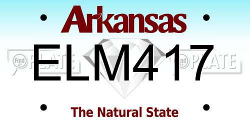 ELM417 Arkansas License Plate