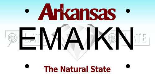 EMAIKN Arkansas License Plate
