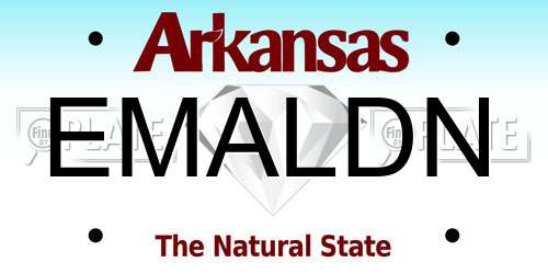 EMALDN Arkansas License Plate