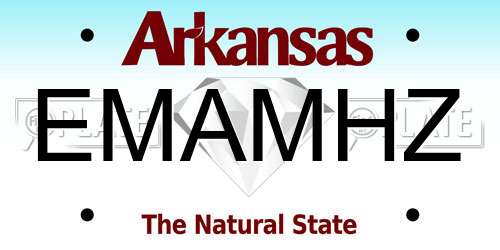 EMAMHZ Arkansas License Plate