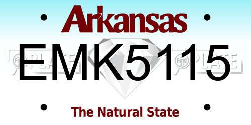 EMK5115 Arkansas License Plate