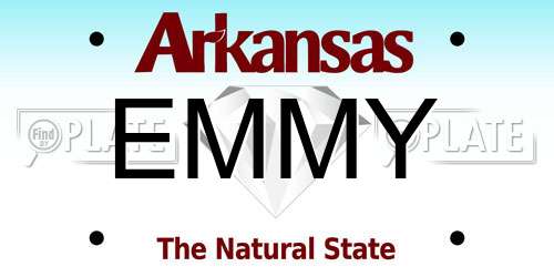 EMMY Arkansas License Plate