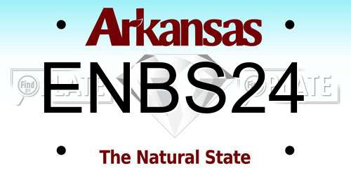 ENBS24 Arkansas License Plate