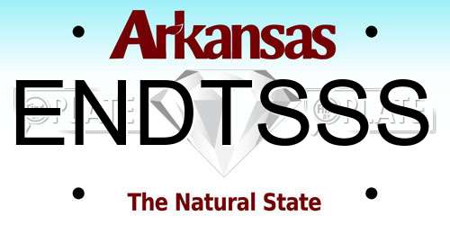 ENDTSSS Arkansas License Plate