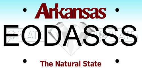 EODASSS Arkansas License Plate