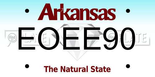 EOEE90 Arkansas License Plate