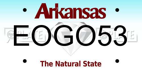EOGO53 Arkansas License Plate