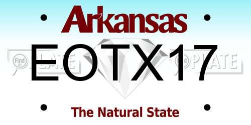 EOTX17 Arkansas License Plate