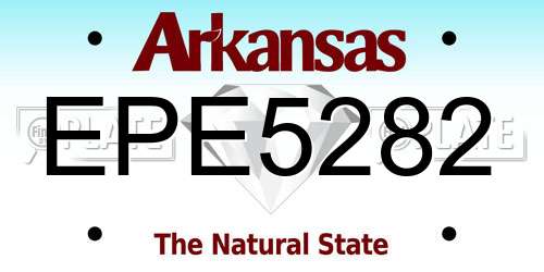 EPE5282 Arkansas License Plate