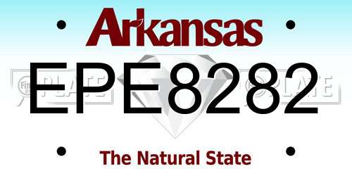 EPE8282 Arkansas License Plate