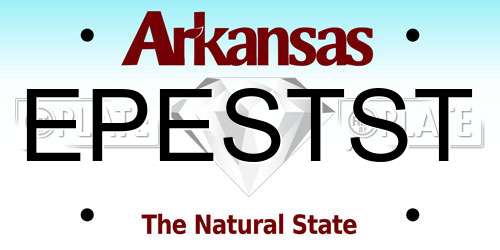 EPESTST Arkansas License Plate