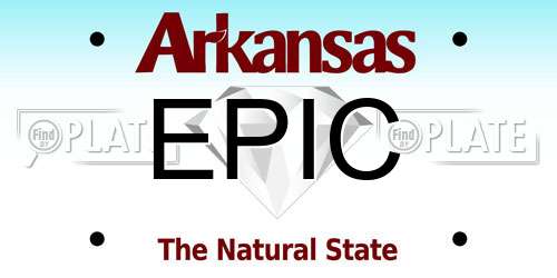 EPIC Arkansas License Plate