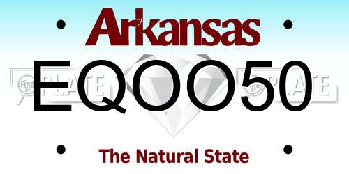 EQOO50 Arkansas License Plate