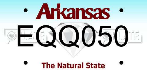 EQQ050 Arkansas License Plate