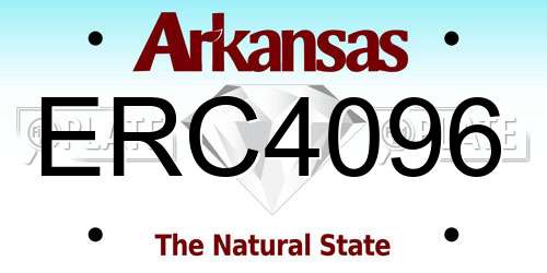 ERC4096 Arkansas License Plate