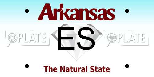 ES Arkansas License Plate