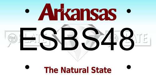 ESBS48 Arkansas License Plate