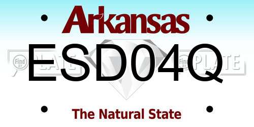 ESD04Q Arkansas License Plate