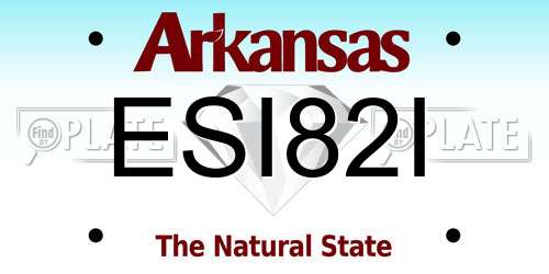 ESI82I Arkansas License Plate