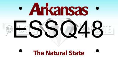 ESSQ48 Arkansas License Plate