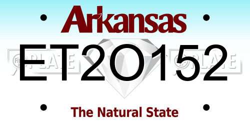 ET2O152 Arkansas License Plate