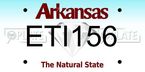 ETI156 Arkansas License Plate