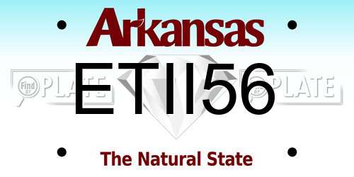 ETII56 Arkansas License Plate