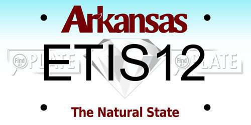 ETIS12 Arkansas License Plate