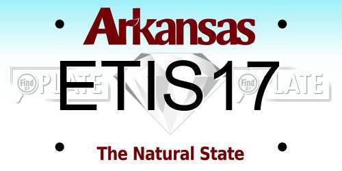 ETIS17 Arkansas License Plate