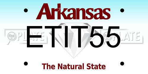 ETIT55 Arkansas License Plate