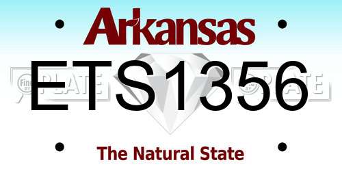ETS1356 Arkansas License Plate