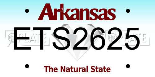 ETS2625 Arkansas License Plate