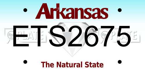 ETS2675 Arkansas License Plate