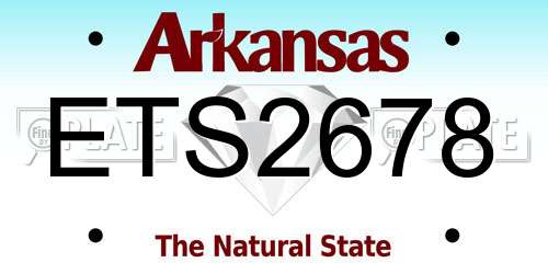 ETS2678 Arkansas License Plate