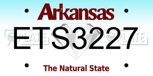 ETS3227 Arkansas License Plate